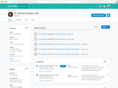 Physician Profile physician profile ui design ux design