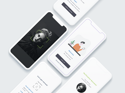 Face Recognition Log In App facerecognition interface mobile app mobile app design mobileapp mobileappdesign mobileapplication security app ui uidesign usability user interface ui userinterface