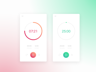 Countdown Timer | Daily UI 014 dailyui timer ui