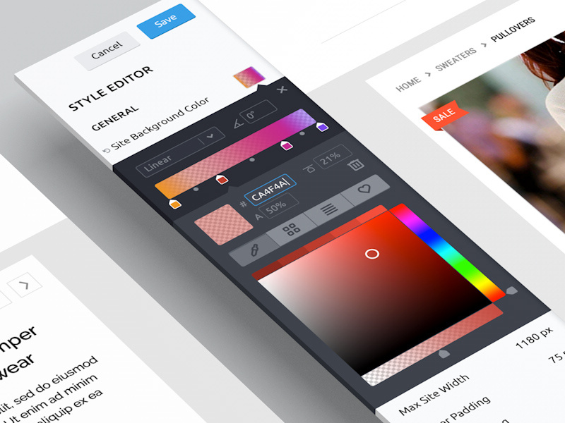 Color & Gradient Editor by Roman Shkolny on Dribbble