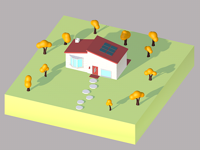 Low Poly House. 3d 3d render 4d cinema 4d cinema 4d render house low poly maxon