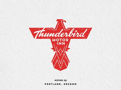 Thunderbird art design graphic hand drawn illustration ipad native oregon portland print procreate thunderbird west western