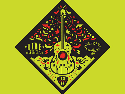 Ride Fest colorado graphic design illustration music osprey telluride
