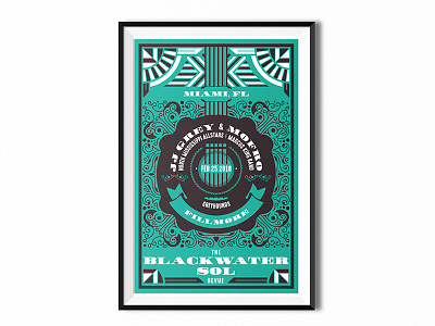 Blackwater Sol Revue - Night 3 florida graphic illustration music poster print screen print