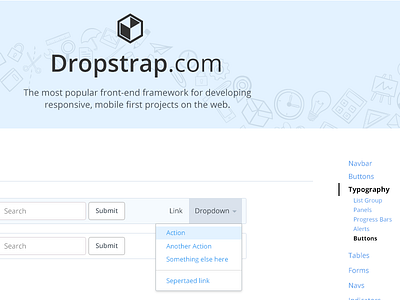 Dropstrap Theme bootstrap dropbox dropstrap form interface kit styleguide theme ui