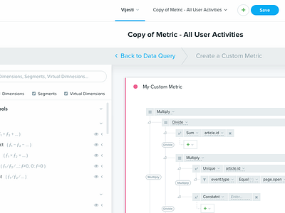 Metric/Query Builder