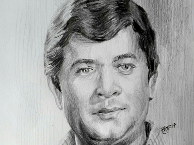 pencil sketch a4 paper art bangla bangladesh black white concept drawing hero illustraion portrait quick quick sketch respect style