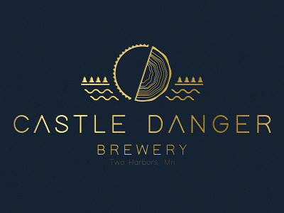 Castle Danger Rebrand brewery logo minnesota simplistic