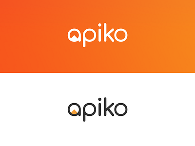 Apiko Logo apiko branding design flat icon logo logotype minimal typography vector