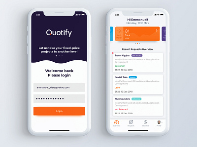 Quotify mobile app