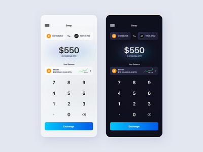 Daily UI - Calculator (Exchange) app dailyui design minimal ui ux