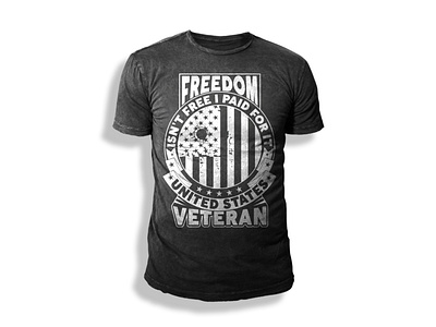 Freedom, I Paid For It Veteran T-Shirt Design (Vol-1)