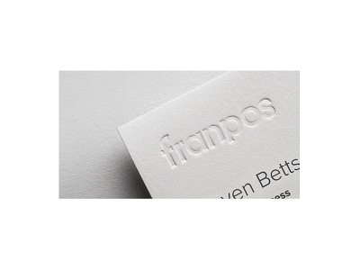 Franpos — Details Card brand brand design brand identity branding business card card closeup design details identity logo