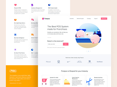 Franpos - Website brand brand design brand identity branding design identity illustration ui ux website