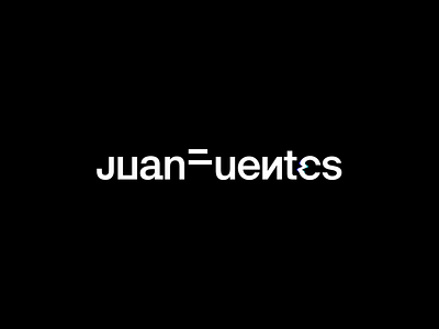 JUAN FUENTES, LOGOTYPE brand design brand identity branding developer glitch graphic design identity logo motion graphics