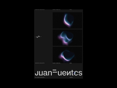 JUAN FUENTES, POSTER brand design brand identity branding design glitch graphic design poster