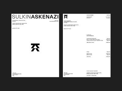 SULKIN ASKENAZI, COLLATERAL brand design branding collateral graphic design logo