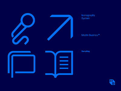 Modrn Businss — Iconography brand brand design brand identity branding design iconography identity vector