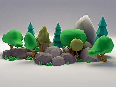 Low-poly Assets by Petar Gagachev on Dribbble