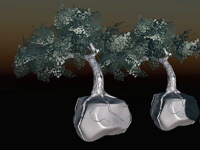 Tree Lowpoly Asset 3d 3dsmax assets game modeling sculpting unity zbrush