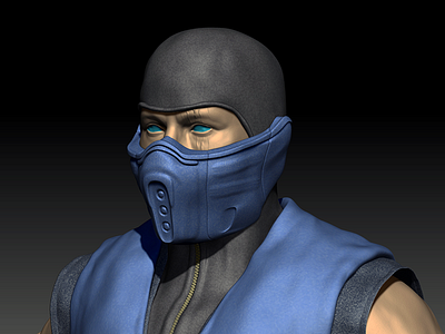 Sub-Zero WIP Color bpr character colored model modeling sculpting wip zbrush