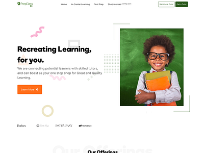 Home Tutoring Page Redesign for PrepClass