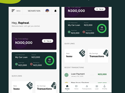 Financial Loan App Concept design