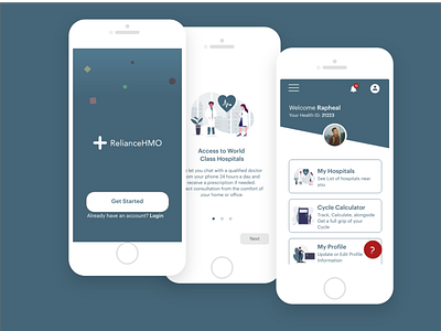 Reliance HMO Mobile App Concept Redesign
