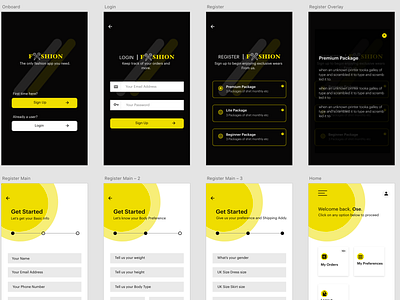 Fashion Mobile App UI adobe xd design