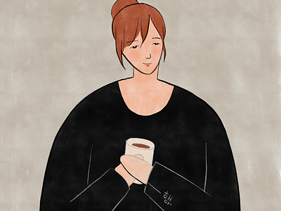 A cup of tea tea break illustration