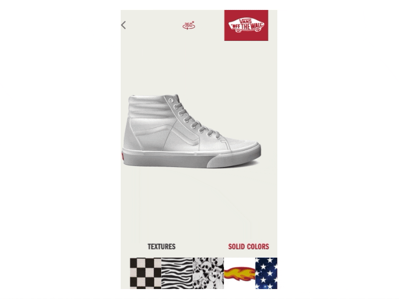 Vans Customizer for mobile