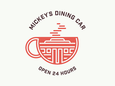 Mickey's Dining Car Logo Concept badge car concept dining logo matt mickeys minnesota paul restaurant saint sullivan