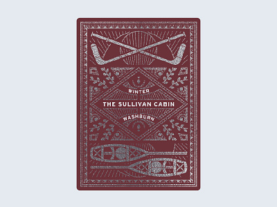 Sullivan Cabin Winter Playing Cards cabin cards hockey matt minnesota playing shoe snow sullivan washburn winter