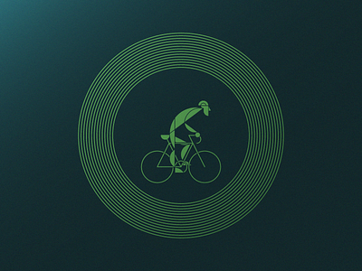 Go, Rider! - Artcrank '18 Asset 3 of 3 bike cyclist foil go illustration light line matt minnesota poster stop street sullivan