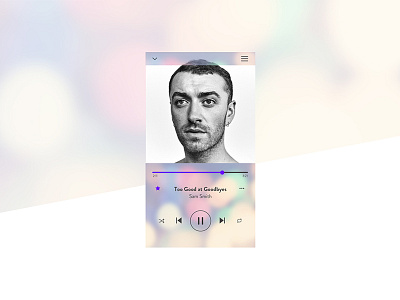 Daily UI #009 dailyui musicplayer samsmith