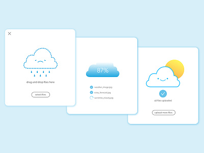 Daily UI #031 cloud dailyui fileupload illustration uidesign uxdesign