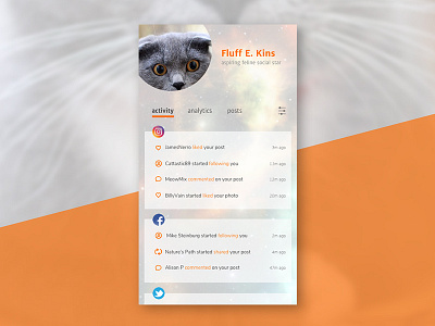 Daily UI #047 activityfeed dailyui socialfeed uidesign uxdesign