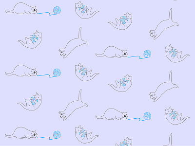 Daily UI #059 background cats dailyui desktop kittens pattern uidesign uxdesign yarn