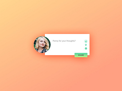 Daily UI #081 dailyui posting profile share status uidesign update uxdesign