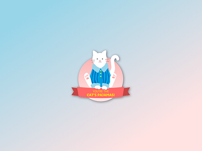 Daily UI #084 badge button cat catspajamas dailyui illustration medal pin pjs uidesign uxdesign