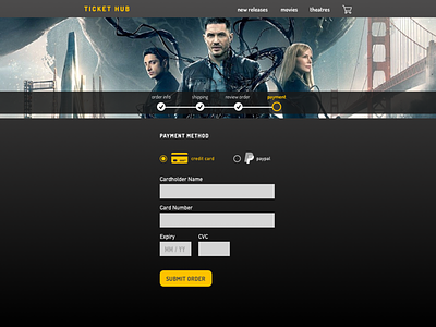 Daily UI #002 checkout dailyui field form movie app uidesign uxdesign