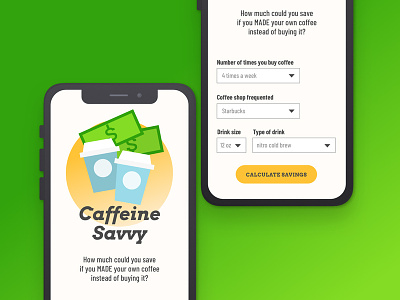 Daily UI #004 app calculator app coffee dailyui form uxdesign