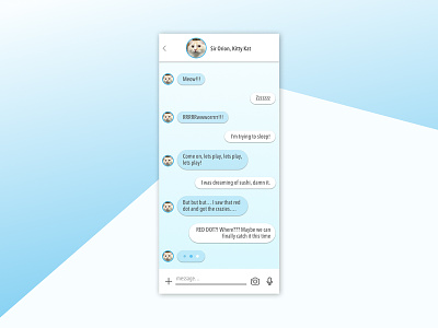 Daily UI #013 app cats conversations dailyui direct message messaging uidesign uxdesign
