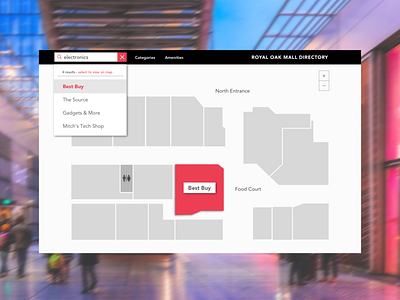Daily UI #029 dailyui directory mall ui maps uidesign uxdesign
