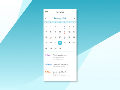 Daily UI #038 app calendar calendar app dailyui mobile uidesign uxdesign