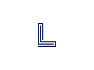 Letter L Logo 2d brand branding clean dribbble flat design illustration logo minimal monogram monoline negative space simple vector