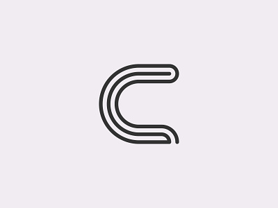 letter C logo 2d beautiful brand branding clean design flat happy icon logo maze minimal monogram negativespace new simple simple design typography vector