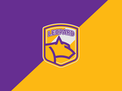 Logo Team E-Sport Leopard 2d brand branding clean design esport esport logo flat illustraion logo logodesign minimalist logo monogram purple purple logo simple team vector yellow yellow logo