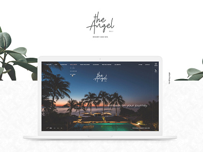 The Angel | Resort and Spa Landing page art direction bali brand identity branding design flat design hotel hotel logo landing page minimal resort resort and spa responsive design ui ui designer ui ux ux designer web web design website