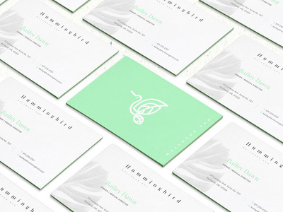 Hummingbird | Wellness Spa Brand identity art direction brand identity branding business cards design ecofriendly flat design green health holistic hummingbird icon illustration logo minimal natural spa typography vector wellness